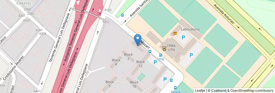 Mapa de ubicacion de Block 3, Villa Lugano en 아르헨티나, Ciudad Autónoma De Buenos Aires, Comuna 9, 부에노스아이레스, Comuna 8.