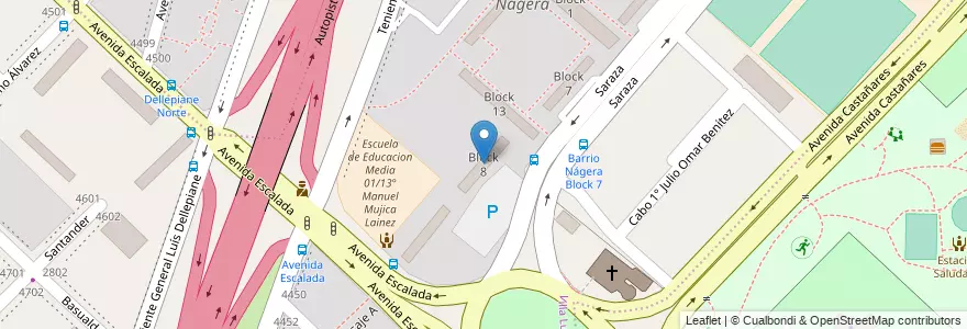 Mapa de ubicacion de Block 8, Villa Lugano en Argentina, Autonomous City Of Buenos Aires, Autonomous City Of Buenos Aires, Comuna 8.