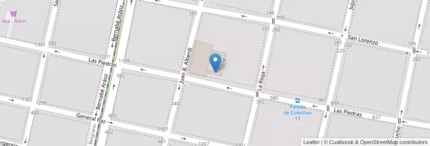 Mapa de ubicacion de BLOCK A en آرژانتین, Tucumán, San Miguel De Tucumán, Departamento Capital, San Miguel De Tucumán.
