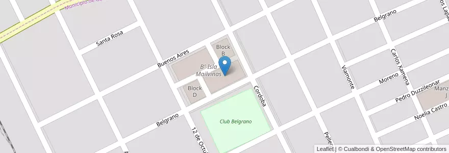 Mapa de ubicacion de Block C en Arjantin, Salta, General Güemes, Municipio De General Güemes.