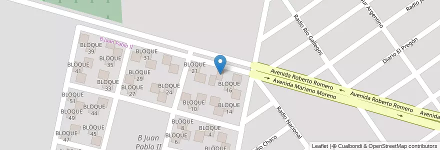 Mapa de ubicacion de BLOQUE 18 en Arjantin, Salta, Capital, Municipio De Salta, Salta.
