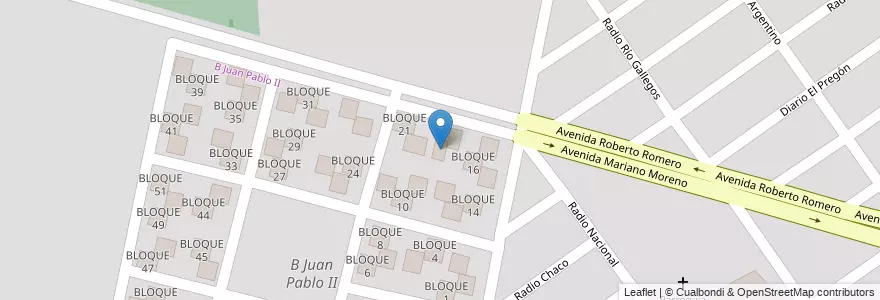 Mapa de ubicacion de BLOQUE 19 en アルゼンチン, サルタ州, Capital, Municipio De Salta, Salta.