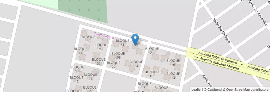 Mapa de ubicacion de BLOQUE 22 en Arjantin, Salta, Capital, Municipio De Salta, Salta.