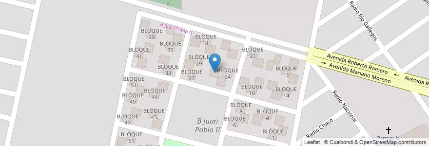 Mapa de ubicacion de BLOQUE 26 en Аргентина, Сальта, Capital, Municipio De Salta, Salta.