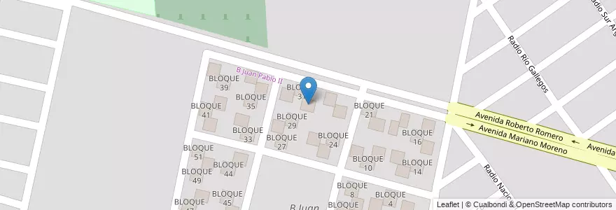 Mapa de ubicacion de BLOQUE 30 en Аргентина, Сальта, Capital, Municipio De Salta, Salta.