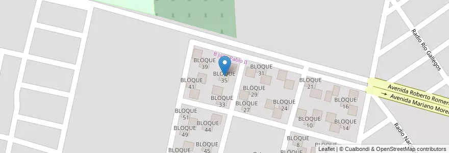 Mapa de ubicacion de BLOQUE 35 en 阿根廷, Salta, Capital, Municipio De Salta, Salta.