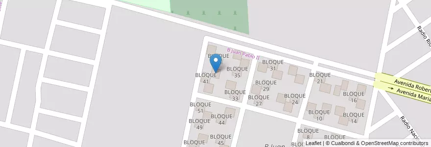 Mapa de ubicacion de BLOQUE 40 en Argentina, Salta, Capital, Municipio De Salta, Salta.