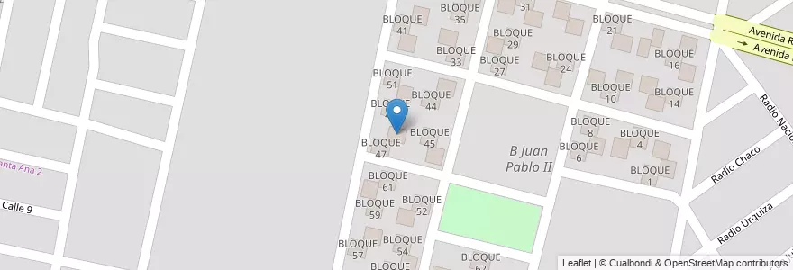 Mapa de ubicacion de BLOQUE 48 en الأرجنتين, Salta, Capital, Municipio De Salta, Salta.
