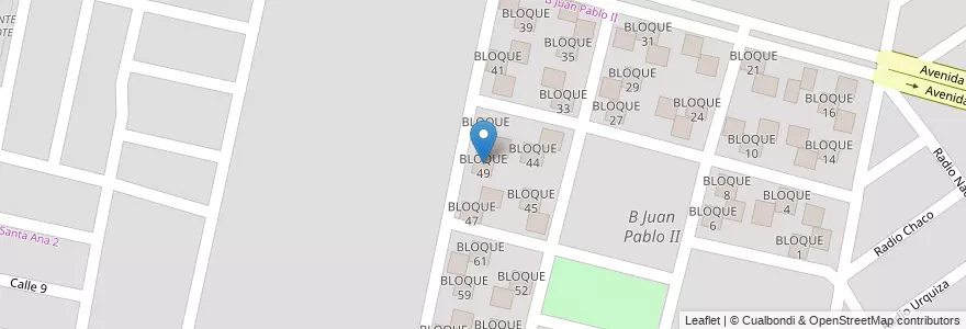 Mapa de ubicacion de BLOQUE 49 en Argentine, Salta, Capital, Municipio De Salta, Salta.