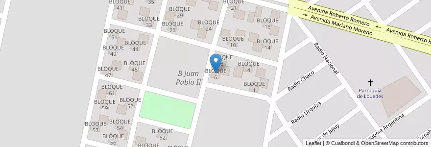 Mapa de ubicacion de BLOQUE 6 en Аргентина, Сальта, Capital, Municipio De Salta, Salta.