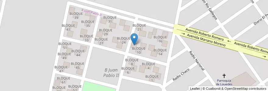 Mapa de ubicacion de BLOQUE 9 en Argentinien, Salta, Capital, Municipio De Salta, Salta.