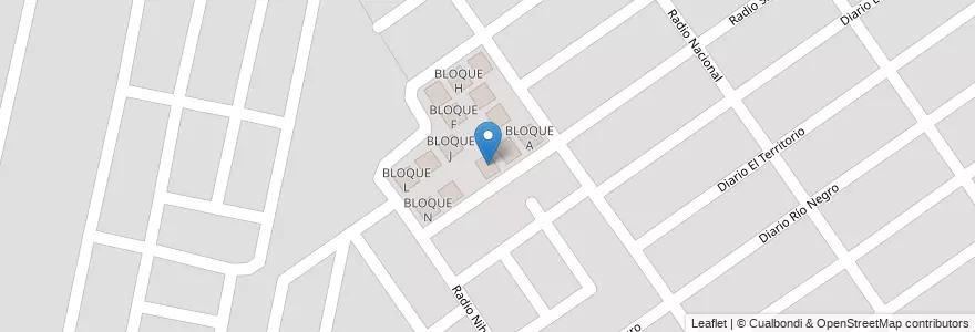 Mapa de ubicacion de BLOQUE C en 阿根廷, Salta, Capital, Municipio De Salta, Salta.