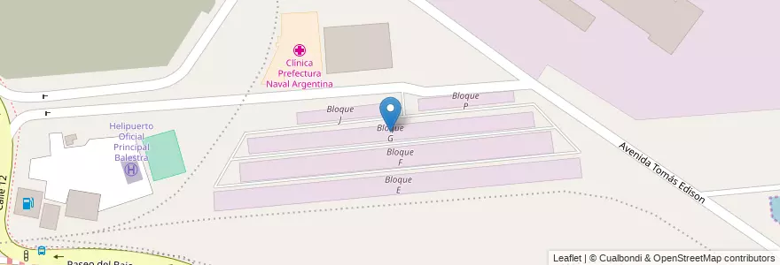 Mapa de ubicacion de Bloque G, Recoleta en Argentinien, Ciudad Autónoma De Buenos Aires, Buenos Aires.