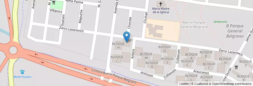 Mapa de ubicacion de BLOQUE I en Argentine, Salta, Capital, Municipio De Salta, Salta.