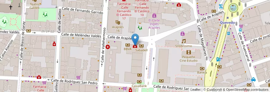 Mapa de ubicacion de Blue Moon en اسپانیا, بخش خودمختار مادرید, بخش خودمختار مادرید, Área Metropolitana De Madrid Y Corredor Del Henares, مادرید.
