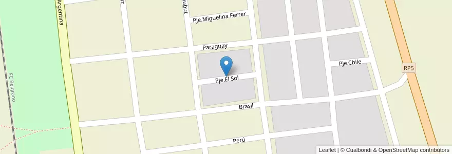 Mapa de ubicacion de Bº 30 ViViendas en Arjantin, Salta, Anta, Municipio De Las Lajitas, Las Lajitas.