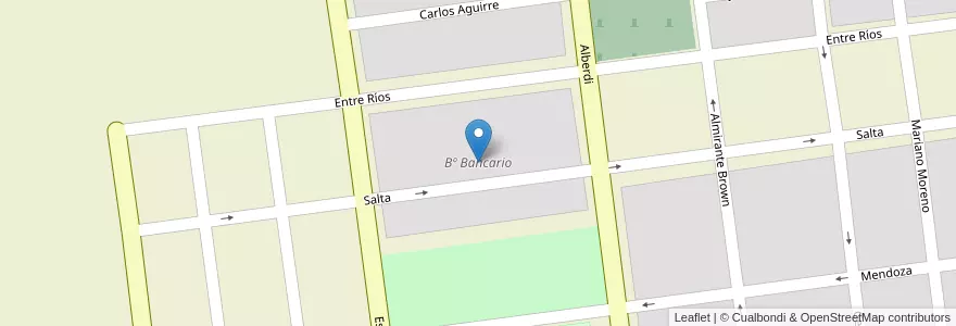 Mapa de ubicacion de Bº Bancario en Argentine, Salta, Anta, Municipio De Las Lajitas, Las Lajitas.