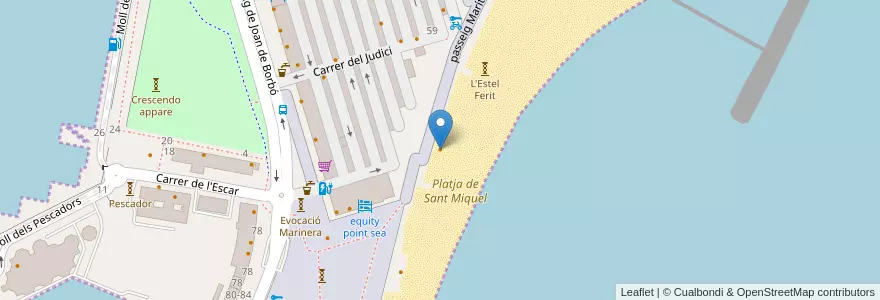 Mapa de ubicacion de Bo Kaap en 西班牙, Catalunya, Barcelona, Barcelonès, Barcelona.