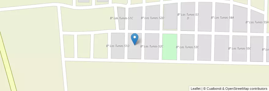 Mapa de ubicacion de Bº Las Tunas-51B en آرژانتین, Salta, San José De Los Cerrillos.
