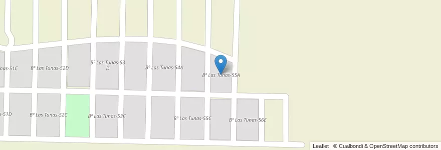 Mapa de ubicacion de Bº Las Tunas-55A en 阿根廷, Salta, San José De Los Cerrillos.