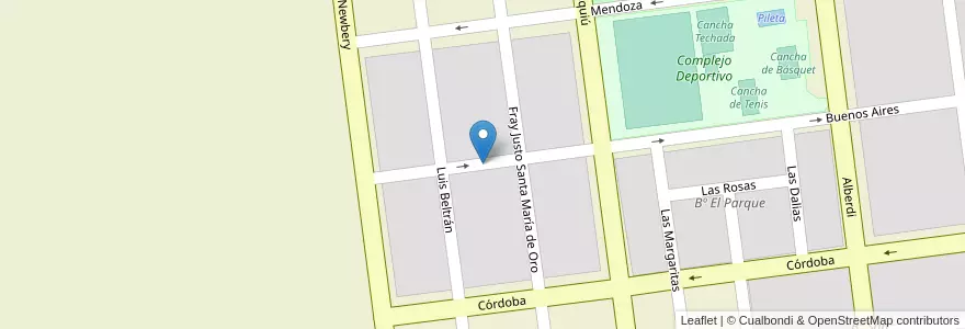 Mapa de ubicacion de Bº San Antonio en アルゼンチン, サルタ州, Anta, Municipio De Las Lajitas, Las Lajitas.