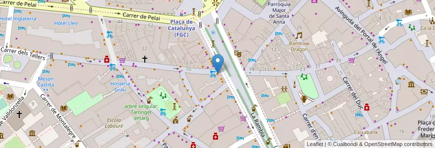 Mapa de ubicacion de Boadas en Spagna, Catalunya, Barcelona, Barcelonès, Barcelona.