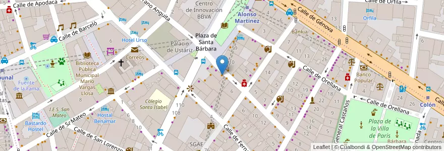Mapa de ubicacion de Bocacalle en スペイン, マドリード州, Comunidad De Madrid, Área Metropolitana De Madrid Y Corredor Del Henares, Madrid.