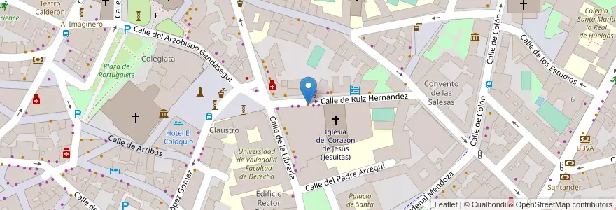 Mapa de ubicacion de Bocatería en Espanha, Castela E Leão, Valladolid, Valladolid.
