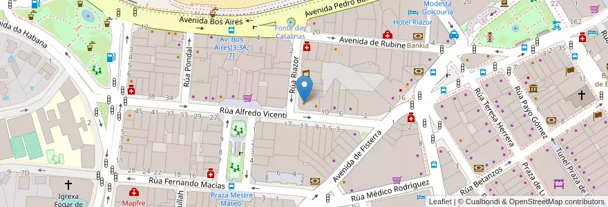 Mapa de ubicacion de Bocatín en Spagna, Galizia, A Coruña, A Coruña, A Coruña.