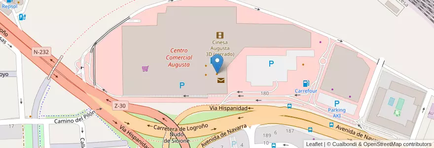 Mapa de ubicacion de Bocatta en إسبانيا, أرغون, سرقسطة, Zaragoza, سرقسطة.