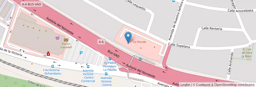 Mapa de ubicacion de Bodas Las Florida 90 en إسبانيا, منطقة مدريد, منطقة مدريد, Área Metropolitana De Madrid Y Corredor Del Henares, مدريد.