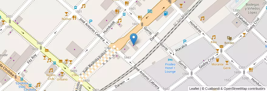 Mapa de ubicacion de Bodega Amparo, Palermo en Arjantin, Ciudad Autónoma De Buenos Aires, Buenos Aires.