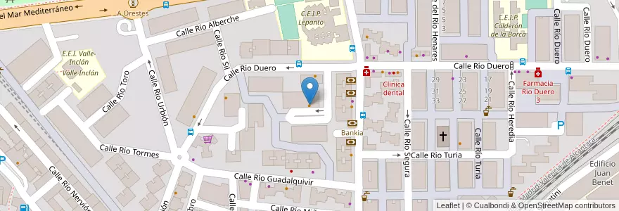 Mapa de ubicacion de Bodega Bar La Encina en إسبانيا, منطقة مدريد, منطقة مدريد, Área Metropolitana De Madrid Y Corredor Del Henares, Leganés.