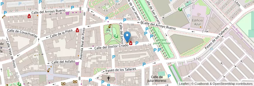 Mapa de ubicacion de Bodega La Alegría en إسبانيا, منطقة مدريد, منطقة مدريد, Área Metropolitana De Madrid Y Corredor Del Henares, مدريد.