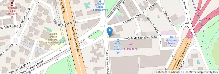 Mapa de ubicacion de Bodega La Andaluza en إسبانيا, منطقة مدريد, منطقة مدريد, Área Metropolitana De Madrid Y Corredor Del Henares, مدريد.