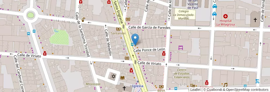 Mapa de ubicacion de Bodega La Ardosa en スペイン, マドリード州, Comunidad De Madrid, Área Metropolitana De Madrid Y Corredor Del Henares, Madrid.