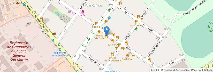 Mapa de ubicacion de Bodega Negra, Palermo en アルゼンチン, Ciudad Autónoma De Buenos Aires, ブエノスアイレス, Comuna 14.
