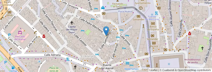Mapa de ubicacion de Bodega Paco Góngora en Spanien, Andalusien, Sevilla, Sevilla.