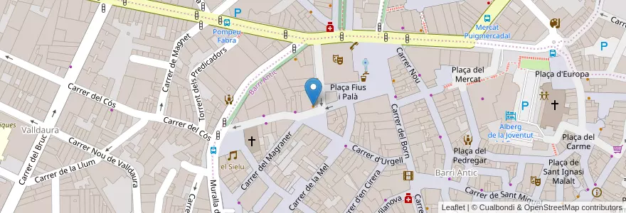 Mapa de ubicacion de Bodega Sant Domingo en Spagna, Catalunya, Barcelona, Bages, Manresa.
