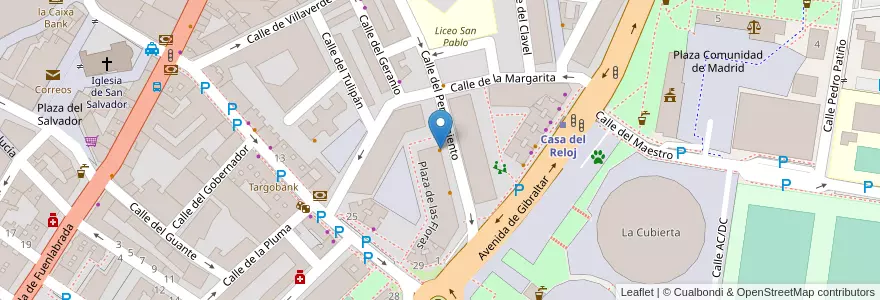 Mapa de ubicacion de Bodega Sanz en 스페인, Comunidad De Madrid, Comunidad De Madrid, Área Metropolitana De Madrid Y Corredor Del Henares, Leganés.