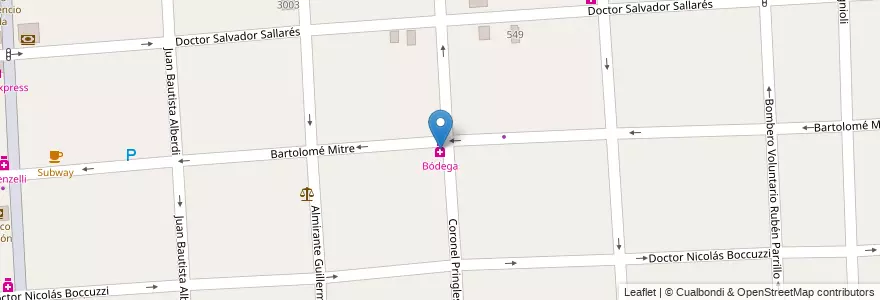 Mapa de ubicacion de Bódega en Arjantin, Buenos Aires, Partido De Florencio Varela, Florencio Varela.