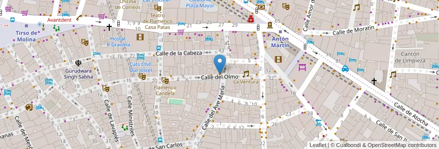 Mapa de ubicacion de Bodegas Alfaro en إسبانيا, منطقة مدريد, منطقة مدريد, Área Metropolitana De Madrid Y Corredor Del Henares, مدريد.