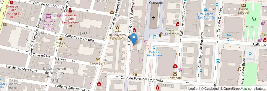 Mapa de ubicacion de Bodegas El Molino en 스페인, Comunidad De Madrid, Comunidad De Madrid, Área Metropolitana De Madrid Y Corredor Del Henares, 마드리드.