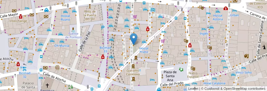 Mapa de ubicacion de Bodegas Melibea en Испания, Мадрид, Мадрид, Área Metropolitana De Madrid Y Corredor Del Henares, Мадрид.