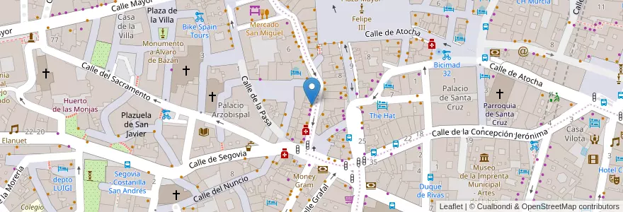 Mapa de ubicacion de Bodegas Ricla en Испания, Мадрид, Мадрид, Área Metropolitana De Madrid Y Corredor Del Henares, Мадрид.