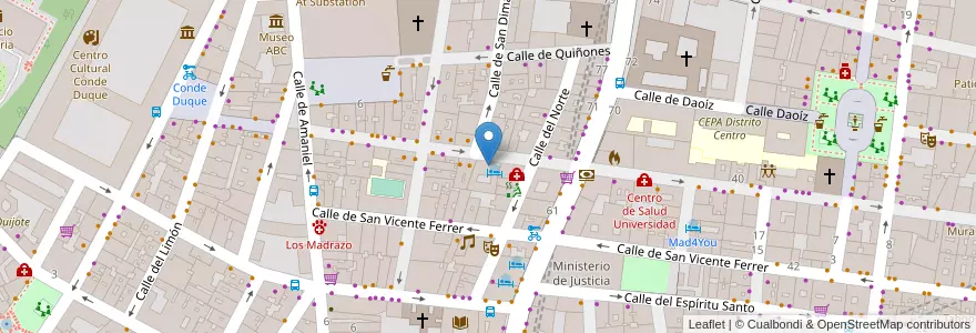 Mapa de ubicacion de Bodegas Rivas en スペイン, マドリード州, Comunidad De Madrid, Área Metropolitana De Madrid Y Corredor Del Henares, Madrid.