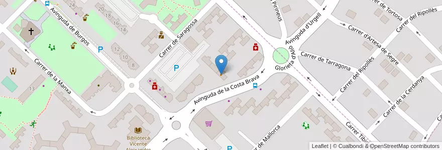Mapa de ubicacion de Bodegon 1 en Spagna, Catalunya, Barcelona, Vallès Occidental, Badia Del Vallès.