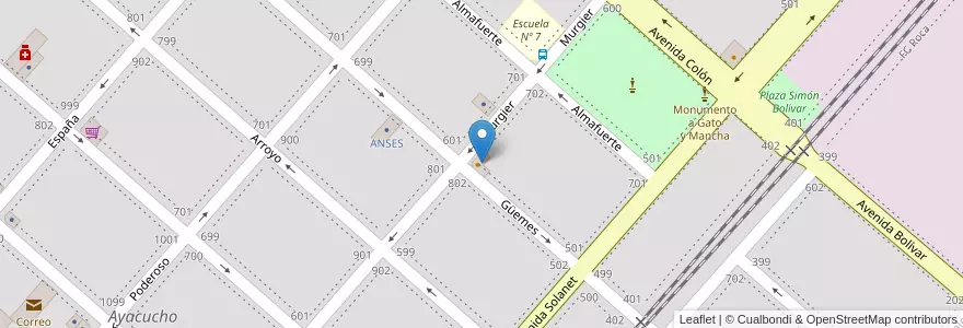 Mapa de ubicacion de Bodegón Firpo en Arjantin, Buenos Aires, Partido De Ayacucho, Ayacucho.
