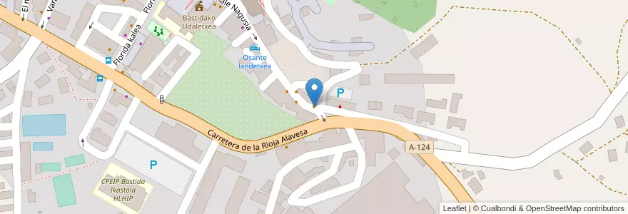 Mapa de ubicacion de Bodegon jatetxea en 西班牙, 巴斯克, Araba/Álava, Arabako Errioxa/Rioja Alavesa, Labastida/Bastida.
