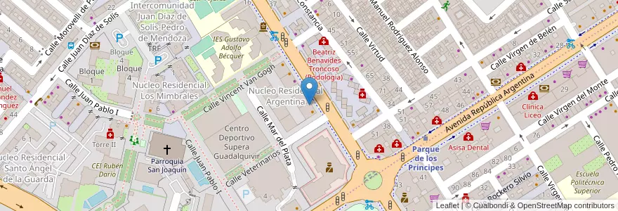 Mapa de ubicacion de Bodeguita El Invento en España, Andalucía, Sevilla, Sevilla.